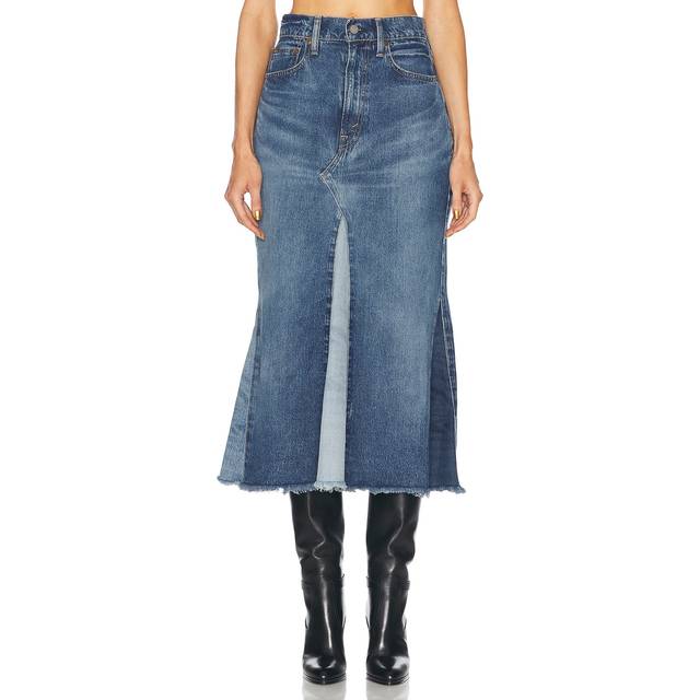 Polo Ralph Lauren Denim Midi Skirt in Delta Wash - Denim-Dark. Size 24 (also in ). (24)