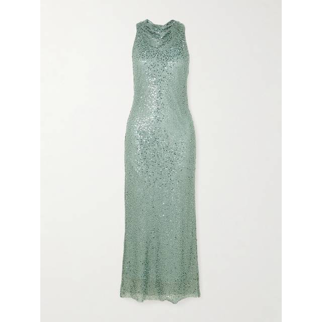 Nixie Halter Midi Dress Size 6