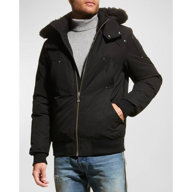 BLOUSON AVIATEUR BALLISTIC AVEC PEAU DE MOUTON ORIGINALS-Noir / Mouton noir-M (M)