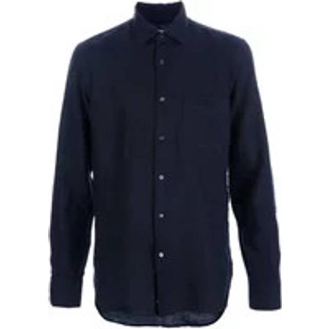 Aspesi, Skjorta, Herr, S, Linne, Navy Skjorta - blue (S)