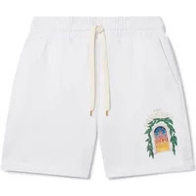 White Avenida Printed Sweatshort