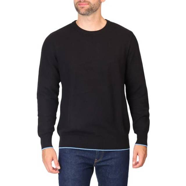 Tailorbyrd Textured Waffle Crewneck Sweater