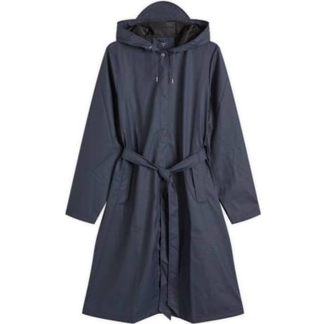 Rains, Jacka, Dam, S, Polyester, Marinblå A-Line Regnjacka - blue (S)