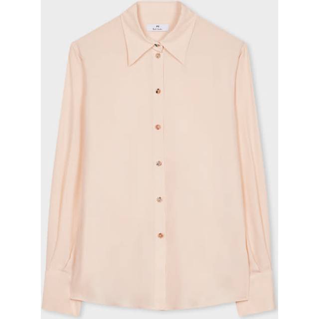 PS Paul Smith Women's Cream Silk-Blend Blouse White - 40