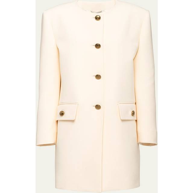 Single-Breasted Tricotine Coat - NATURALE - 38 IT (2 US)