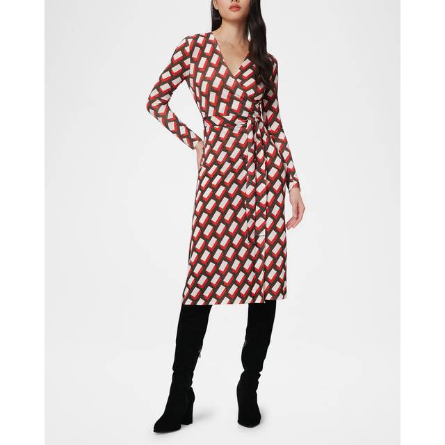 Diane Von Furstenberg Luella Wool-Blend Midi Dress