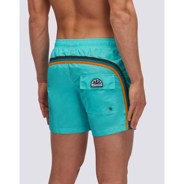 Iconic taffeta stretch waist swim trunks light blue xl - LIGHT BLUE (XL)