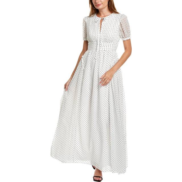 Self-Portrait Polka Dot Maxi Dress