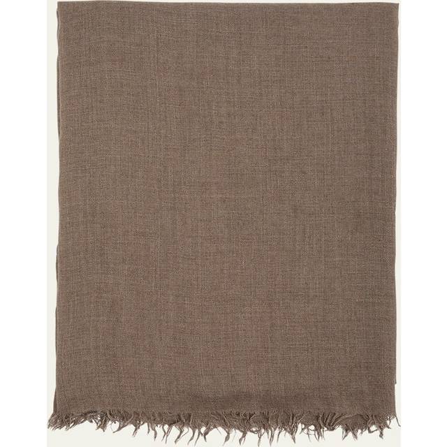 Rick Owens Womens Fawn Emily Wool, Silk and Cashmere-blend Scarf 1size - FAWN