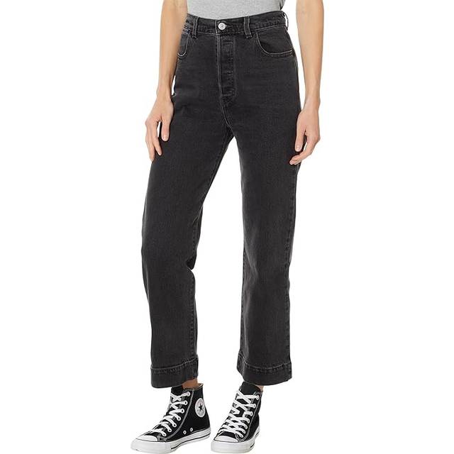 Ribcage raka ankel skräddarsydda jeans - Svart / Off Topic Clean - 25X27