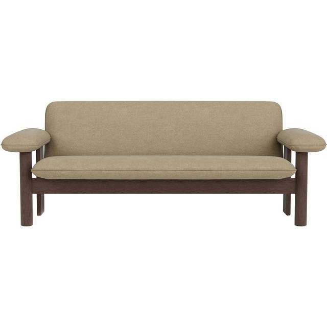 Audo Copenhagen Brasilia soffa 2-sits Dark oak-Audo Bouclé 02