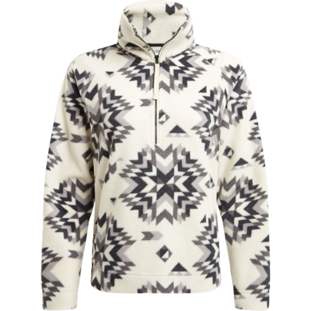 Craghoppers Women's Lago Half Zip Fleece Calico / Black Print - White/Black