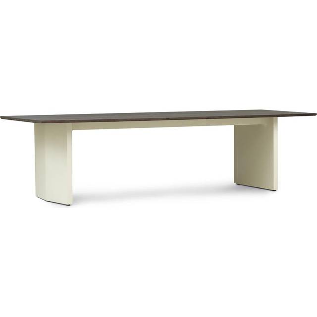 Normann Copenhagen - Panel Table 90 x 300 cm Cream Dark Brown - Matbord - Simon Legald - Brun - Metall/Trä
