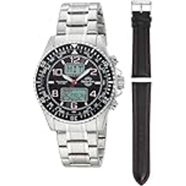 Master Time MTGA-10920-22M Herrenuhr Funk World Timer 44mm 5ATM