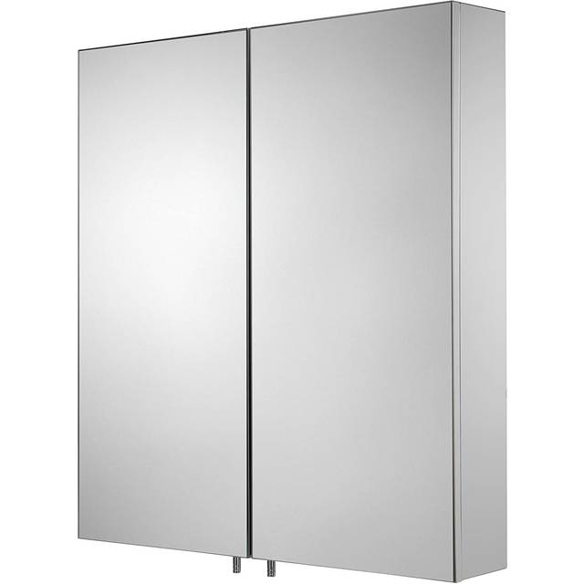 Croydex Finchley Double Door Stainless Steel Cabinet, Silver