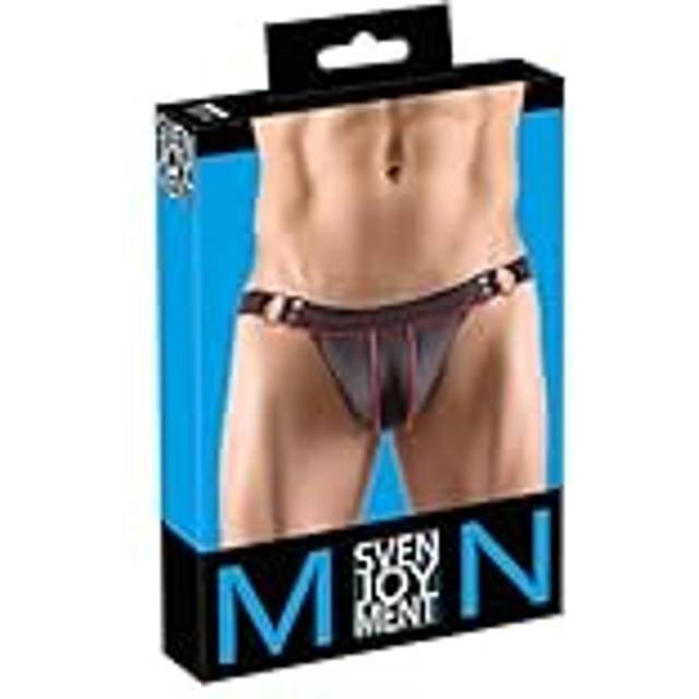 Svenjoyment Men's Jock String 2100312 Black XXL - svart (XXL)