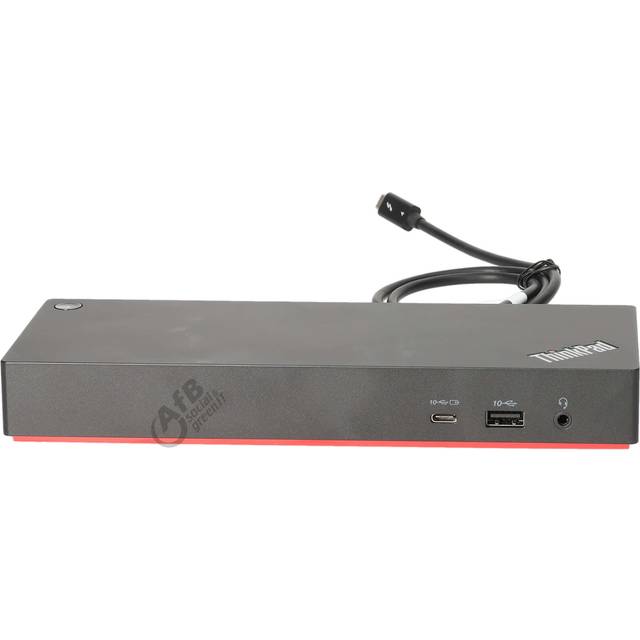 Lenovo® | ThinkPad Thunderbolt 4 WorkStation Dock - Portreplikator - Thunderbolt 4 - HDMI, 2 x DP, 2 x Thunderbolt - GigE - 300 Watt - Sort