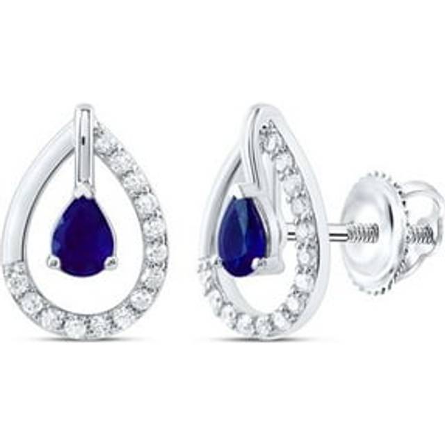GND 183132 4 x 3 mm 0.12 CTW Diamond CN PS-BS Natural Gem Fashion Earring