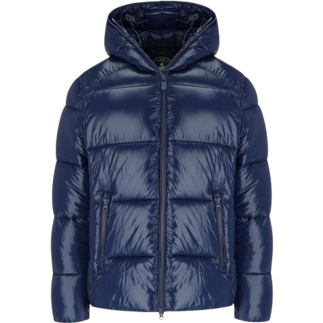 SAVE THE DUCK EDGARD BLUE HOODED PADDED JACKET