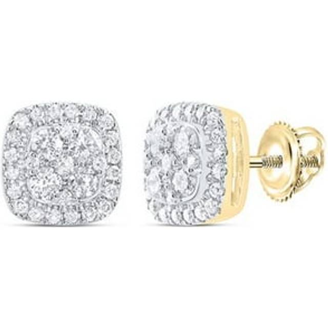 GND 182947 14KT 0.5 CTW Diamond CN Fashion Cushion Earring