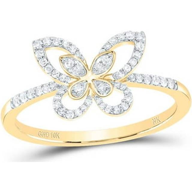 GND 173628 0.2 CTW Diamond NK Butterfly Fashion Ring