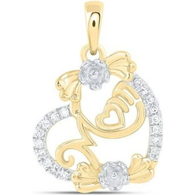 GND 179074 0.1 CTW Diamond NK Gift Mom Heart Pendant