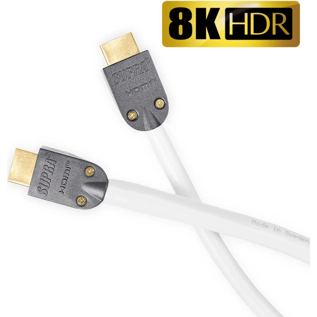 Supra HDMI UHD8 White 4m