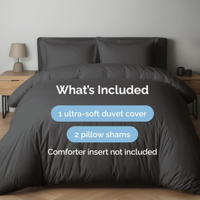 "Duvet Cover Twin Size Set - Extra Soft Twin/Twin XL Size Duvet Cover - 68"""" x 90"""" Twin Duvet Cover w/ 1 Pillow Sham - Easy Care & Fade Free - Hotel L"
