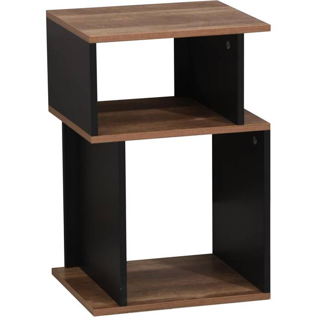 2 Tier Small Side Table Bedside Nightstand Bedroom Living Room