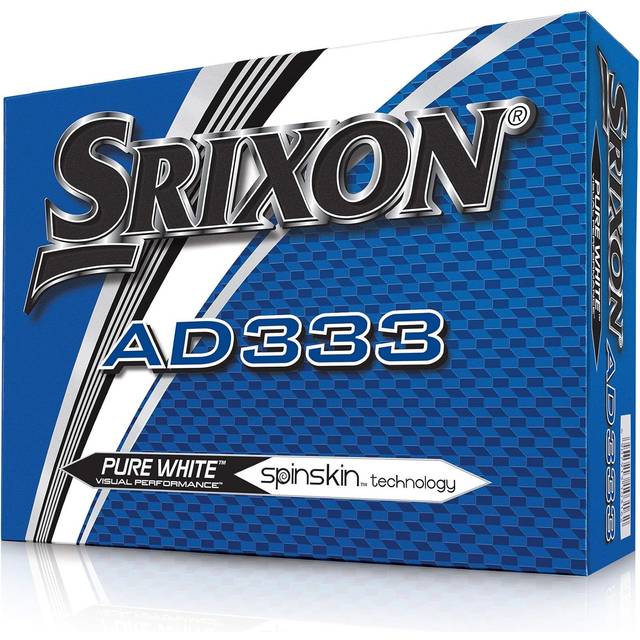 Srixon AD333 Golfbollar – modell 2018 – vit – 1 dussin