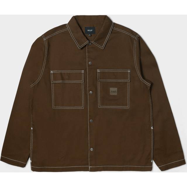 Huf, Jacka, Herr, XL, Stilfull Shacket i olika storlekar - brown (XL)