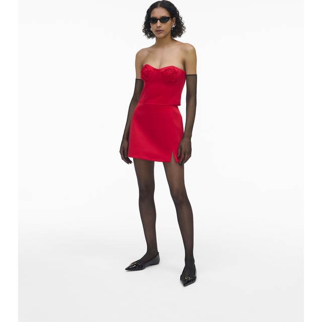 MARC JACOBS Marc Jacobs The Duchess Satin Skirt in Siren, Size 0