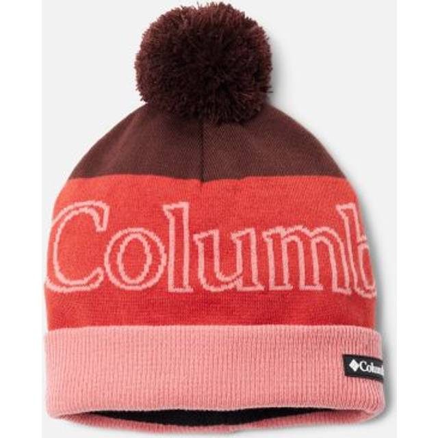 Columbia - Röd pom Beanie - Polar Powder Ii Beanie Moonvista, Dare Pom @ Hatstore