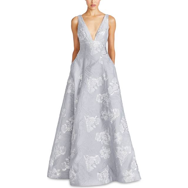 ML Monique Lhuillier Madeline Jacquard Gown