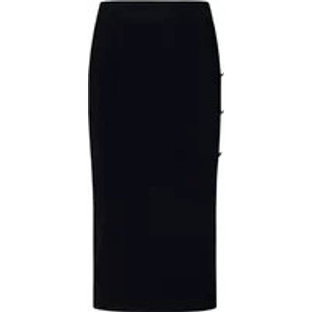 Versace Jeans Couture Black Knitted Midi Skirt - E899 Black - M