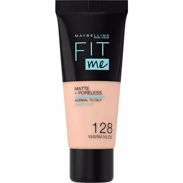 Maybelline Fit Me Mate Y Afinaporos Tono 128 Warm Nude Base De Maquillaje Calca A Tu Tono Y Textura Pieles Medio Claras – 30 ml
