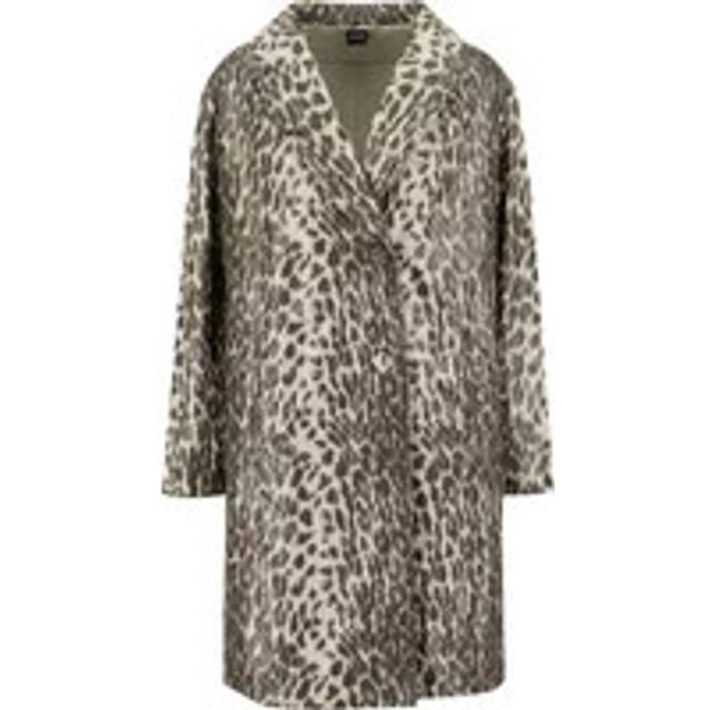 Leopard Print Nylon Coat