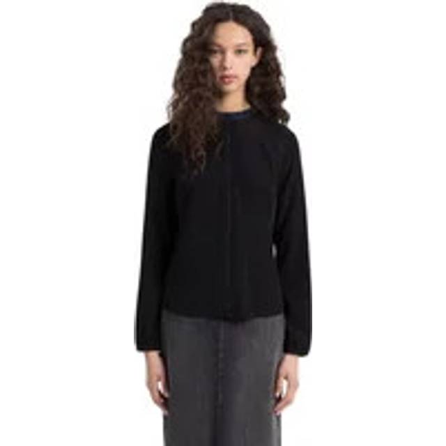 Calvin Klein, Blusar & Skjortor , Dam, S, Bomull, Blus - black (S)