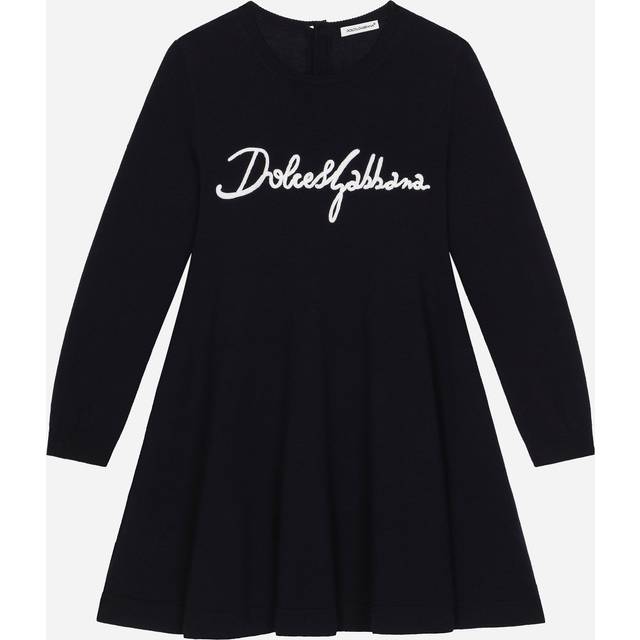 Dolce & Gabbana Abito In Maglia - Woman Dresses Blue 13 Years