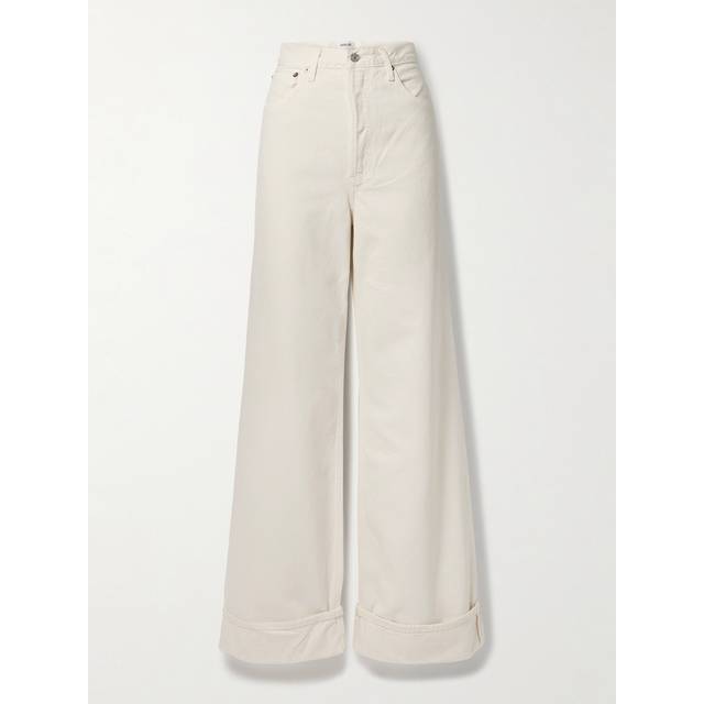 Dame Wide-Leg Cuffed Jeans - FORTUNE COOKIE - 23
