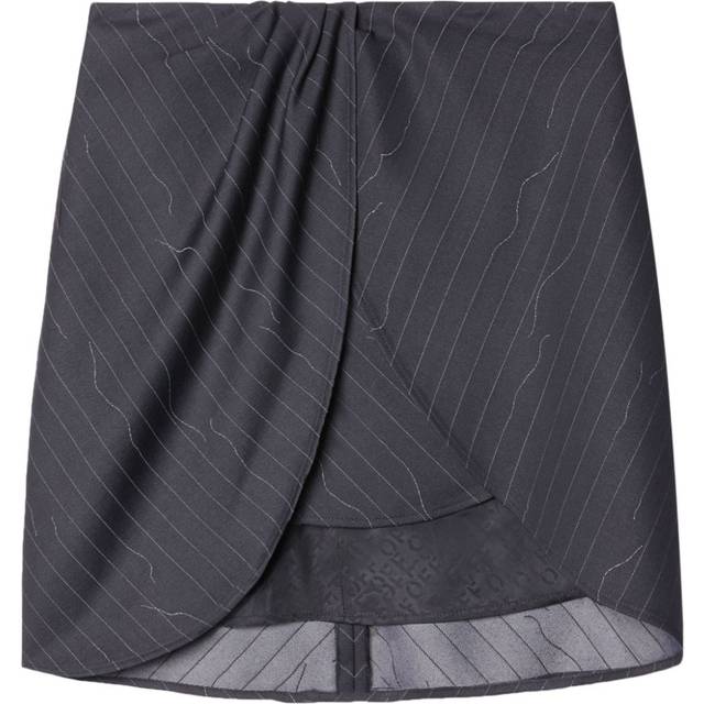 Layered TWIST Pinstriped Mini Skirt size 38 (38)
