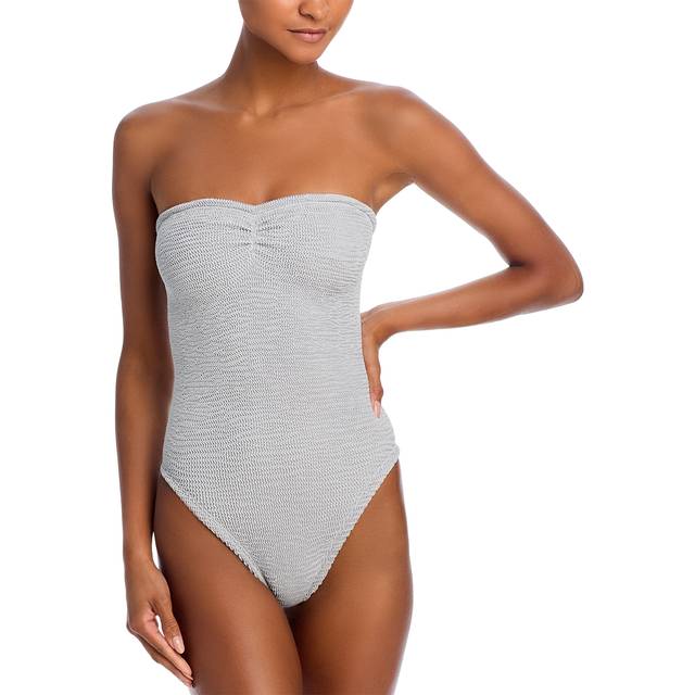 Hunza G Brooke Seersucker One Piece Swimsuit