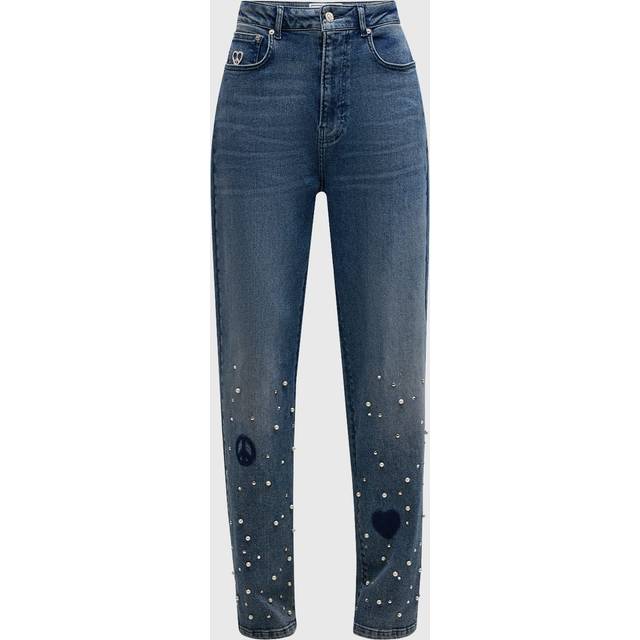 Pearl-Embellished Jeans - MULTI - 27