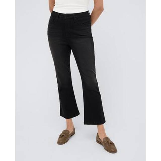 Kenneth Cole High-Rise Cropped Kick Flare Jean