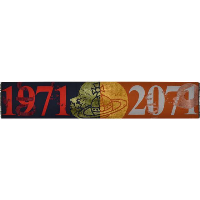 Vivienne Westwood Logo Soccer Scarf Navy