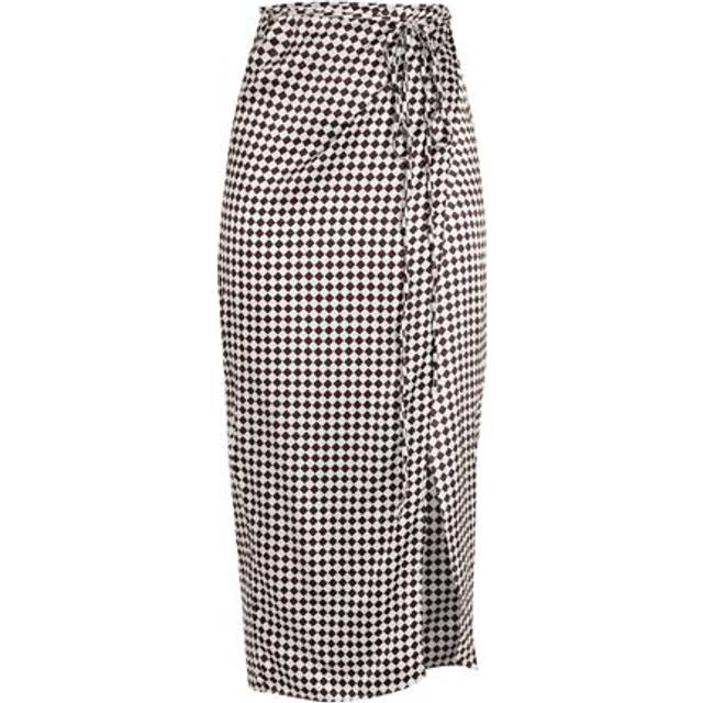 Topshop Woman Midi skirt Ivory Size 4 Viscose - White