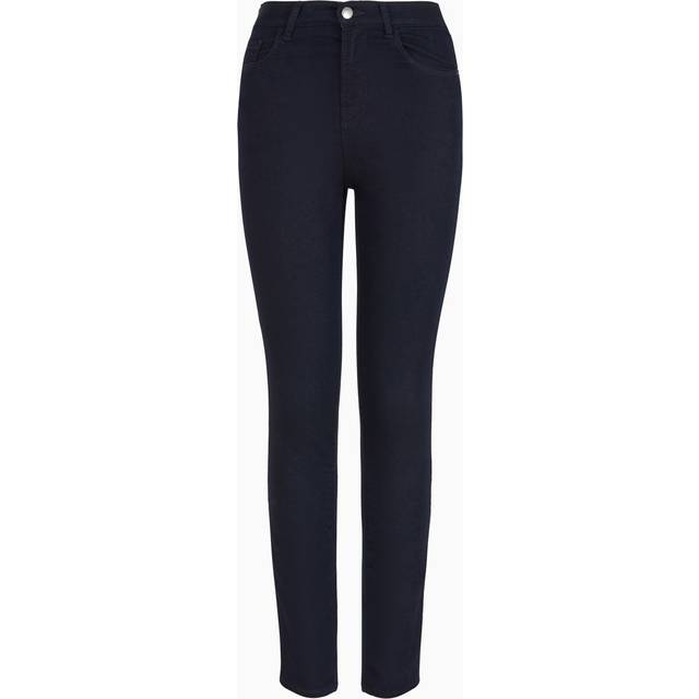 J20 high-waisted super-skinny leg jeans in stretch denim