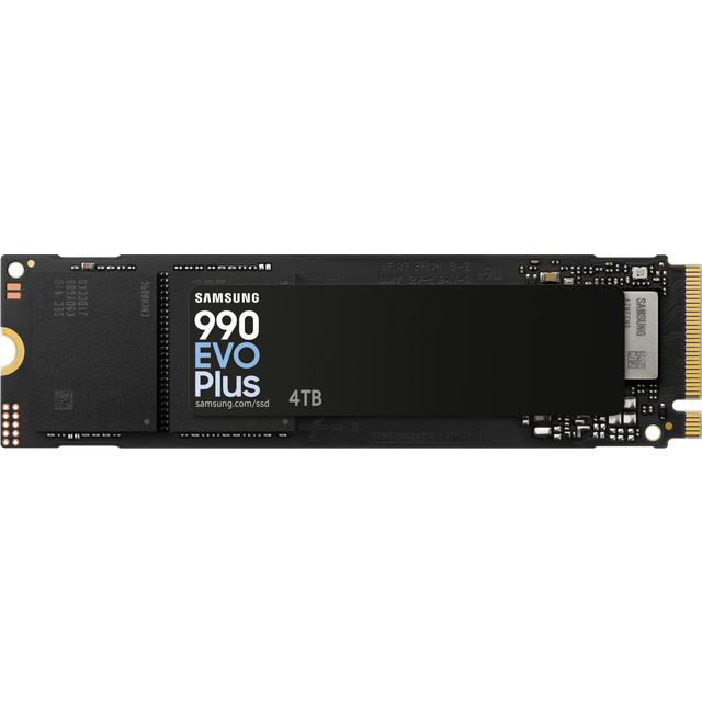 Samsung 990 EVO Plus, PCIe 4.0/5.0, NVMe M.2 SSD Black 4TB