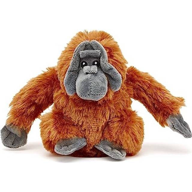 Zappi Co 100% Recycled Plush Orangutan Toy (22cm Width) Stuffed Soft Cuddly Eco Friendly animals Collection For New Born Child First kid