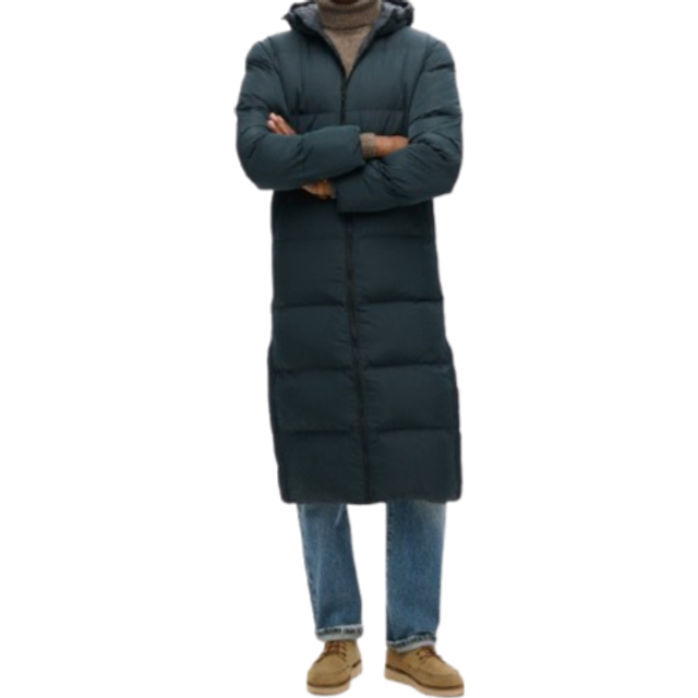 Long jacket Superdry Super Duvet - Bleu